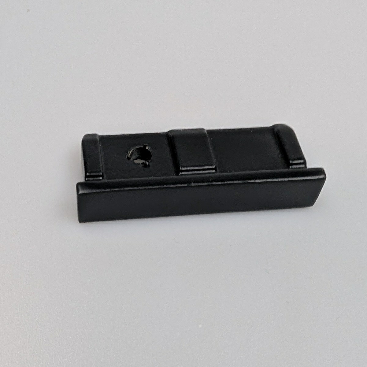 End Cap - 50 x 10mm to Suit Hand Rail - Matt Black